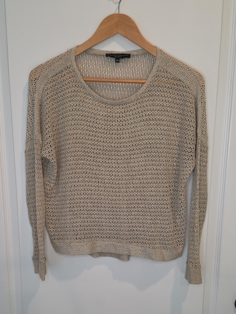 Generation Love Metallic Knit Top